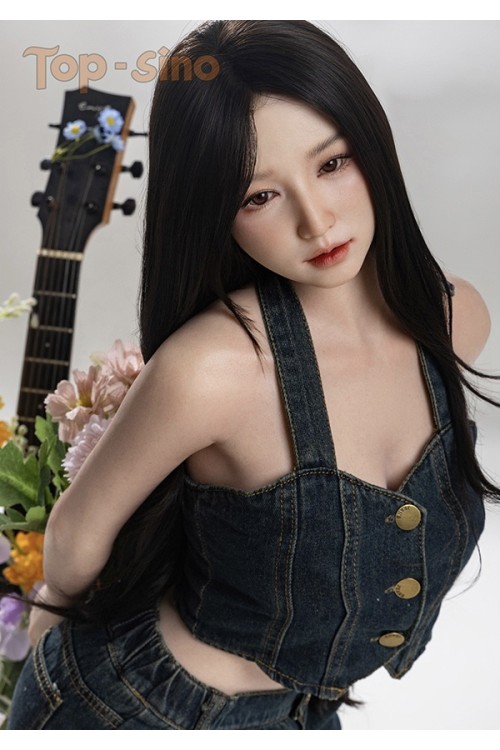 【新品】【アートワークカスタム版 爆撃機】【RRS+版】TOPSINO TYPEグラビアミニ子 123cm T1230 T1G米悠 頭部取り外しタイプ フルシリコン製ラブドール ジーンズスカート TOP 0071