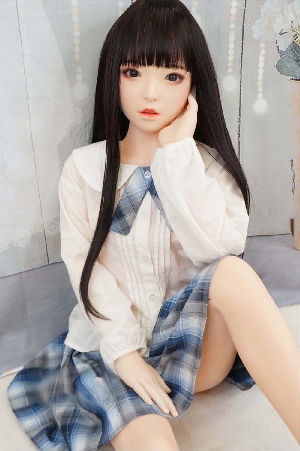 【中古】FUDOLL #8硬質シリコンヘッド136cm Acup 眉毛と睫毛の植毛 視点移動 EVO新骨格 肌色 ナチュラル
