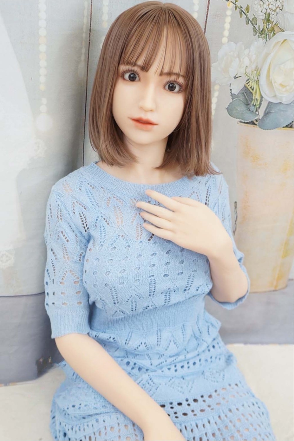 【中古】Sanhui Doll #22ヘッド 158cm Fカップ 各所柔らか仕上げOP お口の開閉OP 自立加工OP 視点移動 新骨格OP 肌色 ナチュラル