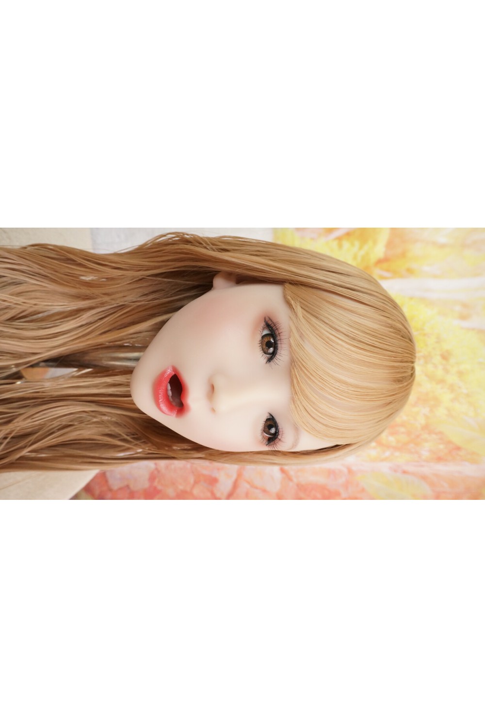 【中古】【O新古超美品 ホール未使用品】4woods A.I. doll #ルミ-オーラル-シリコンヘッド単品 柔らか仕様OP セクシーメイク