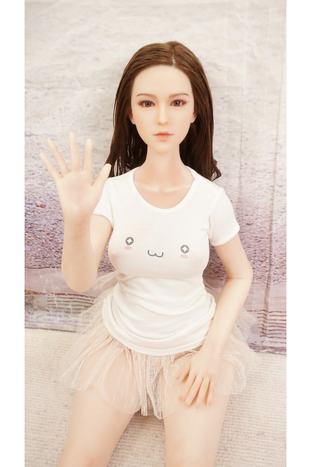 【中古】【初心者応援パック 中古超美品】Minidoll #看護師シリコンヘッド 職人メイク 髪の毛の植毛OP 75cm バスト中 【フルシリコン製】