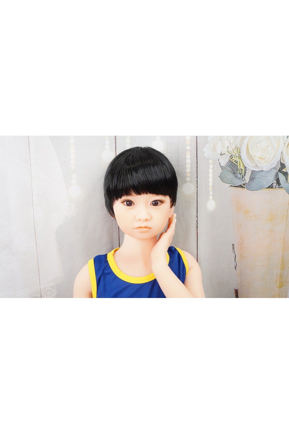 【O初心者応援パック 中古美品ホール未使用品】catdoll #Momokoヘッド 男の子 (TPE製) 115cm 超リアルメイク