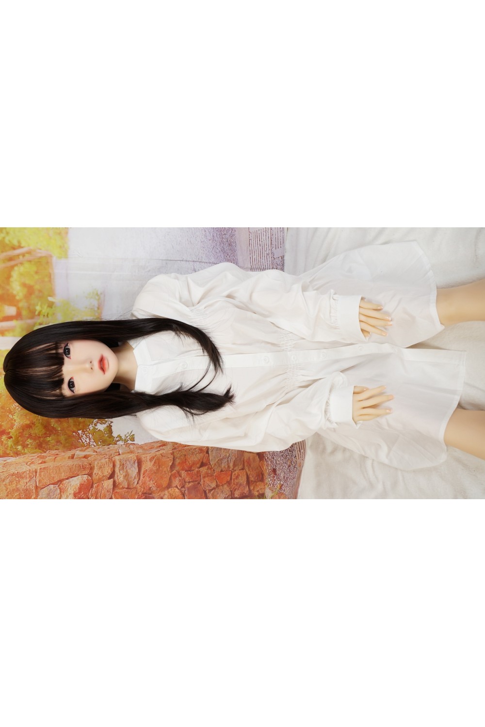 Real Girl #R36 シリコンヘッド 148cm Cカップ 衣装付属 ゼリー胸 硬めシリコンヘッドOP 職人メイクOP 眉毛睫毛植毛 自立加工OP 視線移動 EVO骨格 肌色 ナチュラル