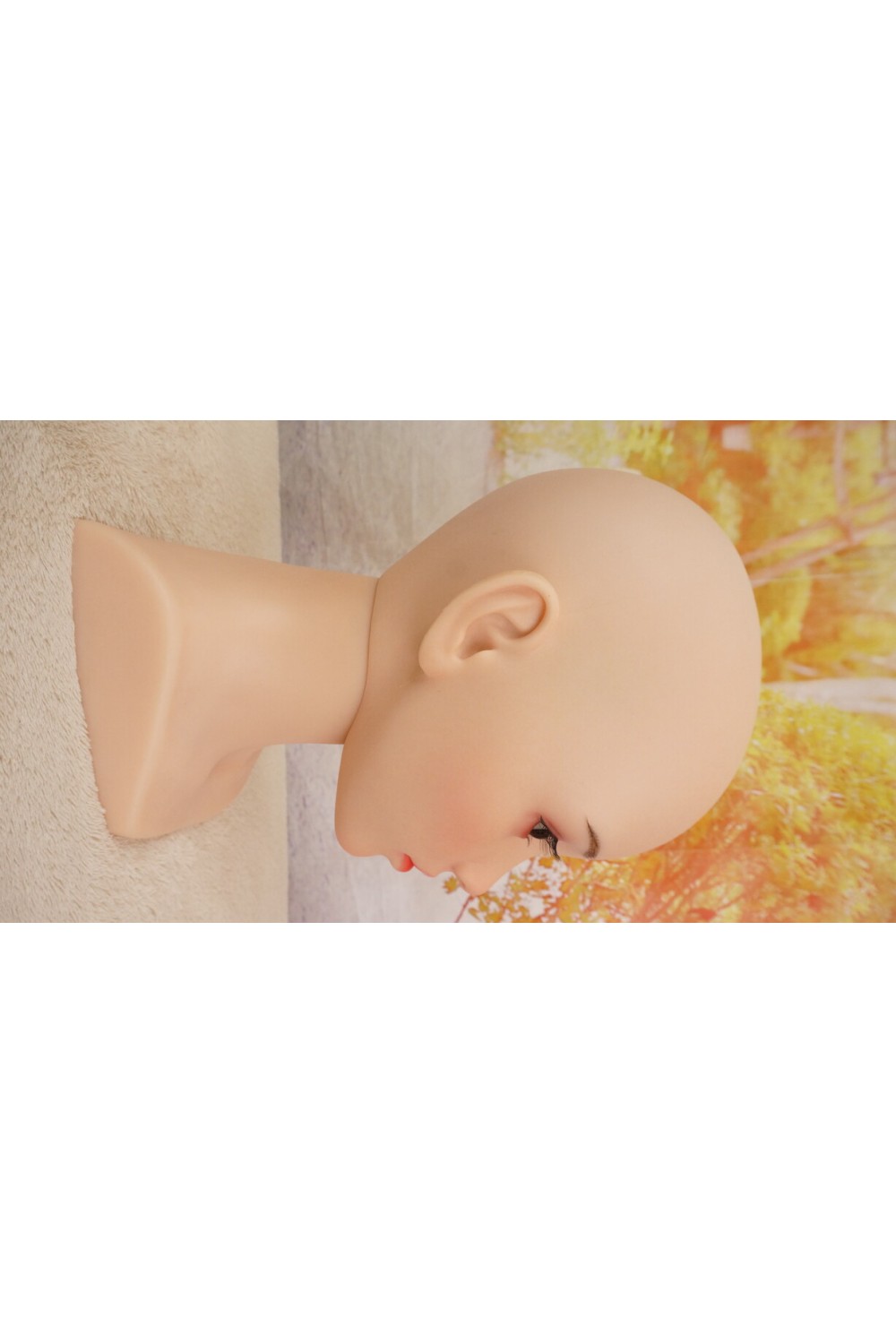 【中古】【O新古超美品 ホール未使用品】Bezlya Doll #珊瑚 高級職人メイクOP 硬質シリコンヘッド単品(155〜161xcm推奨)