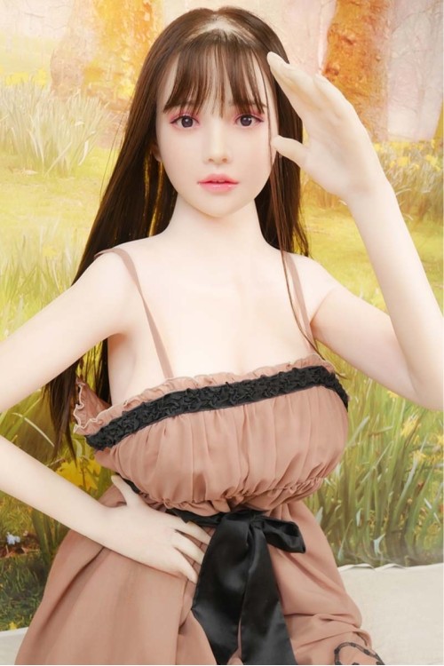 【中古】cosdoll #35 怜音 硬質シリコンヘッド 170cmビック胸巨尻 髪の毛の植毛OP 自立加工OP 眉毛と睫毛の植毛 視点移動 肌色 ナチュラル