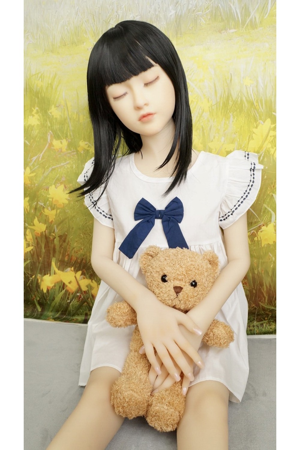 【中古】【O初心者応援パック 新古超美品ホール未使用品】My Loli waifu #莉子ＲＩＫＯ 軟性シリコンヘッドOP 126cm AAカップ ボディリアルメイク自立加工OP