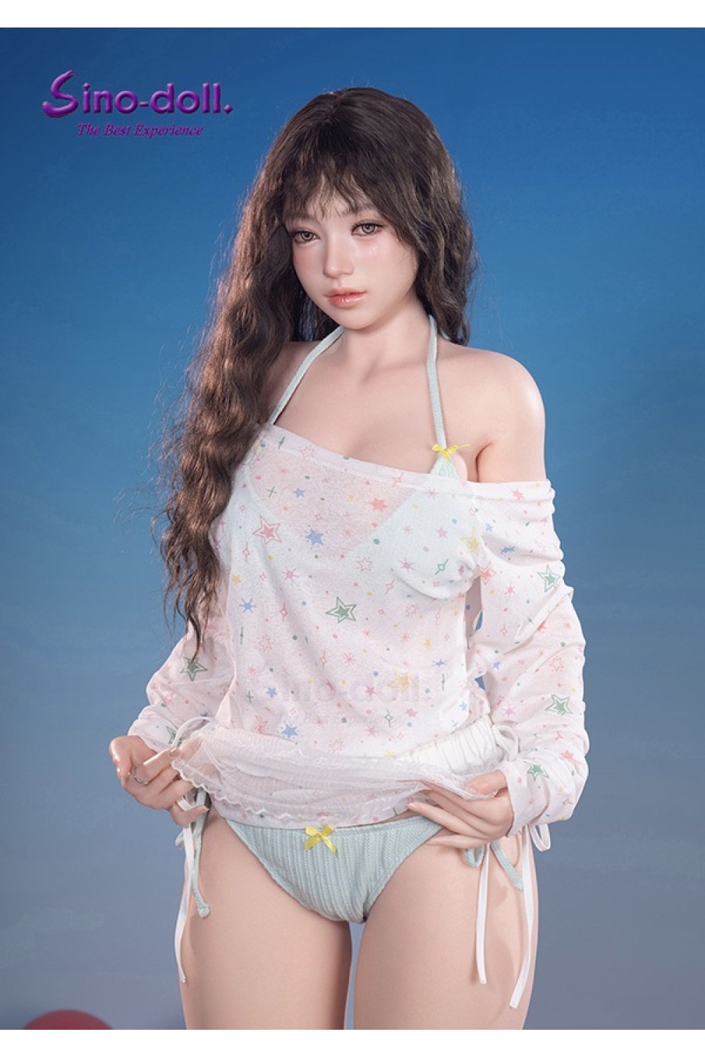 【新品】【Sino Doll 最新作戦闘機 -10%OFF 6月24日まで】164cm Fカップ S66 凛月ヘッド シームレスドール 実践向け 掲載画像はリアルメイク付き 顔は蝋人形メイク付き フルシリコン製ラブドール SINO 0032