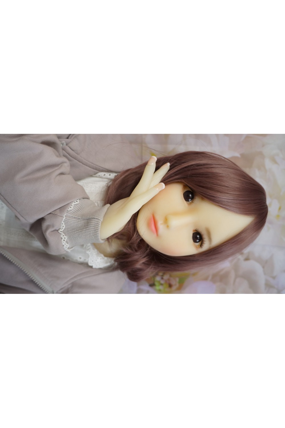 AXB Doll #84ヘッド 140cmCカップ バスト中 中空胸 自立加工 視線移動 肌色 ホワイト