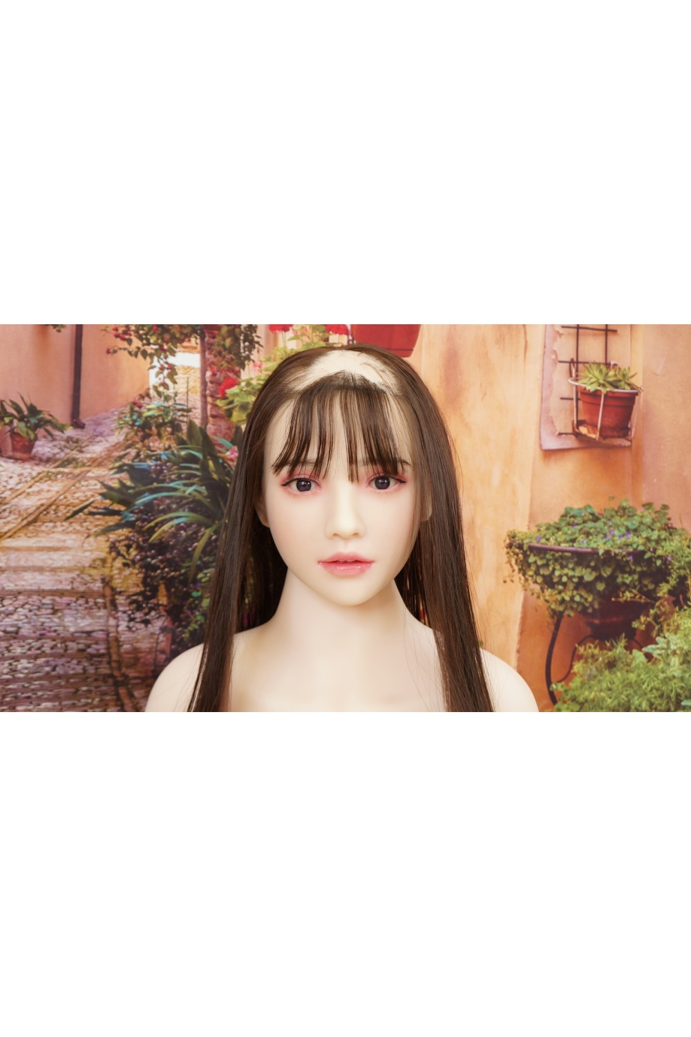 【中古】cosdoll #35 怜音 硬質シリコンヘッド 165cm Fカップ 髪の毛の植毛OP 眉毛と下睫毛の植毛 視点移動 自立加工OP 肌色 ナチュラル