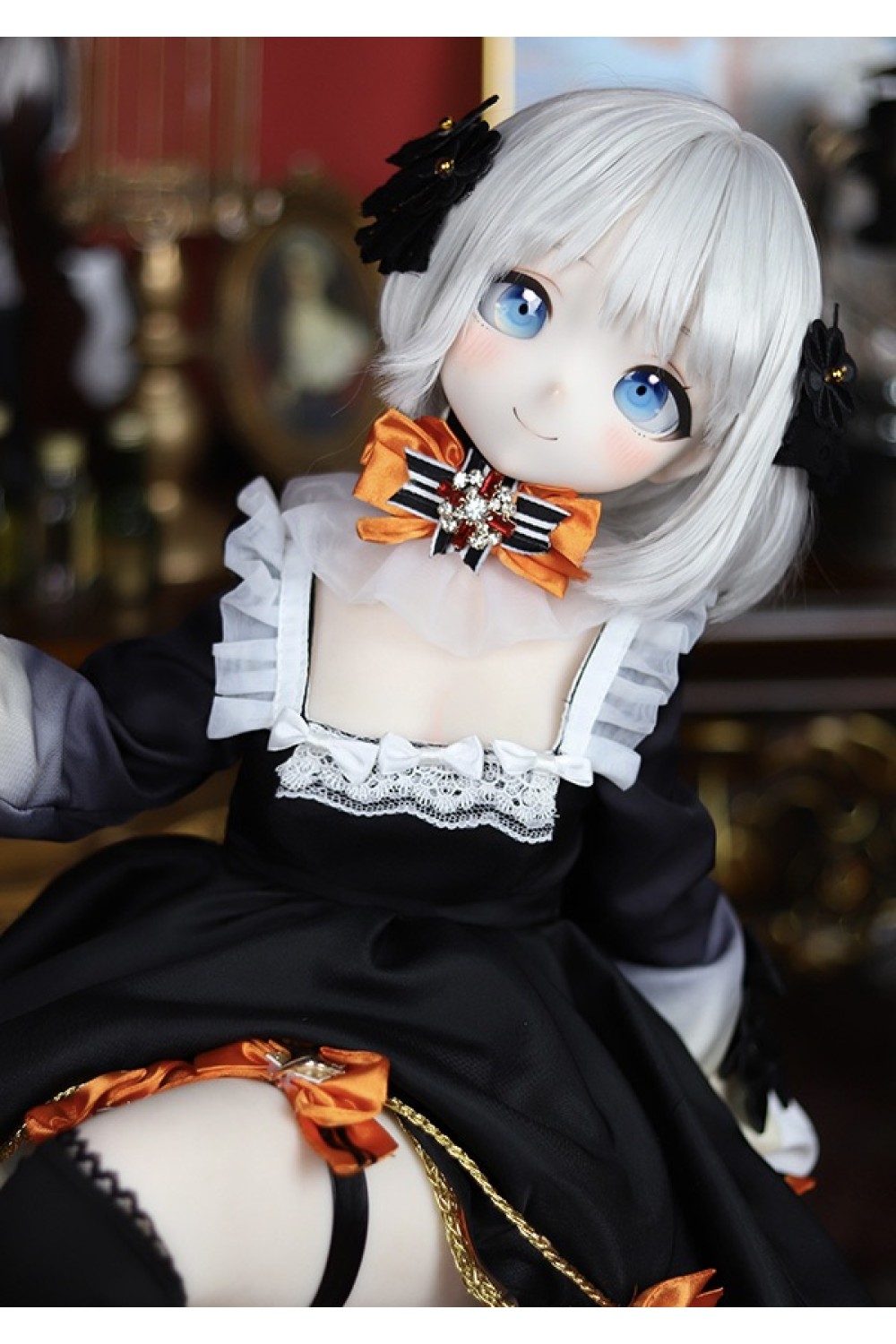 【新品】MOZU DOLL 85cm Aカップ 鲸鱼娘 西丝特 (中国のくじら娘系Vチューバー) コスプレ ソフトビニール製頭部 TPE製ボディ 肌色＆眼球色＆メイク＆ウィッグ＆衣装は宣材写真と同じ 6kg MOZU 0020