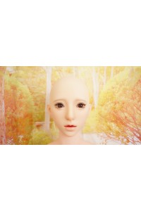 【中古】【O初心者応援パック 新古超美品ホール未使用】蛍火日記 #西风 ヘッドメイク① 軟性シリコンヘッド（口開閉機能あり、オーラル可能、描く眉毛と付け睫毛）OP 158cm Fカップ ボディ超リアルメイク 自立加工 ハードフィート(足首から足裏まで硬め)OP【Maxシリーズ】