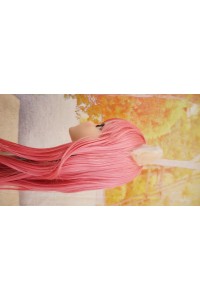 【中古】【O新古超美品】DollHouse168 色気美人 #ネコ娘 髪の毛の植毛OP シリコンヘッド単品(90〜95cm推奨)(ピンク髪)