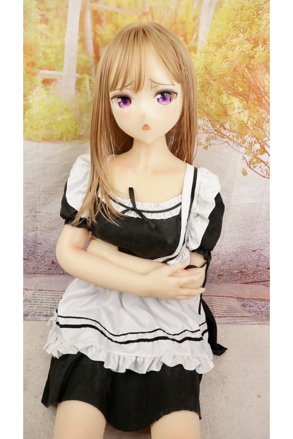 【中古】【O初心者応援パック 新古超美品ホール未使用品】Aotume Doll #90シリコンヘッド 145cm Bカップ 指関節OP 【フルシリコン製】【オプション多数】