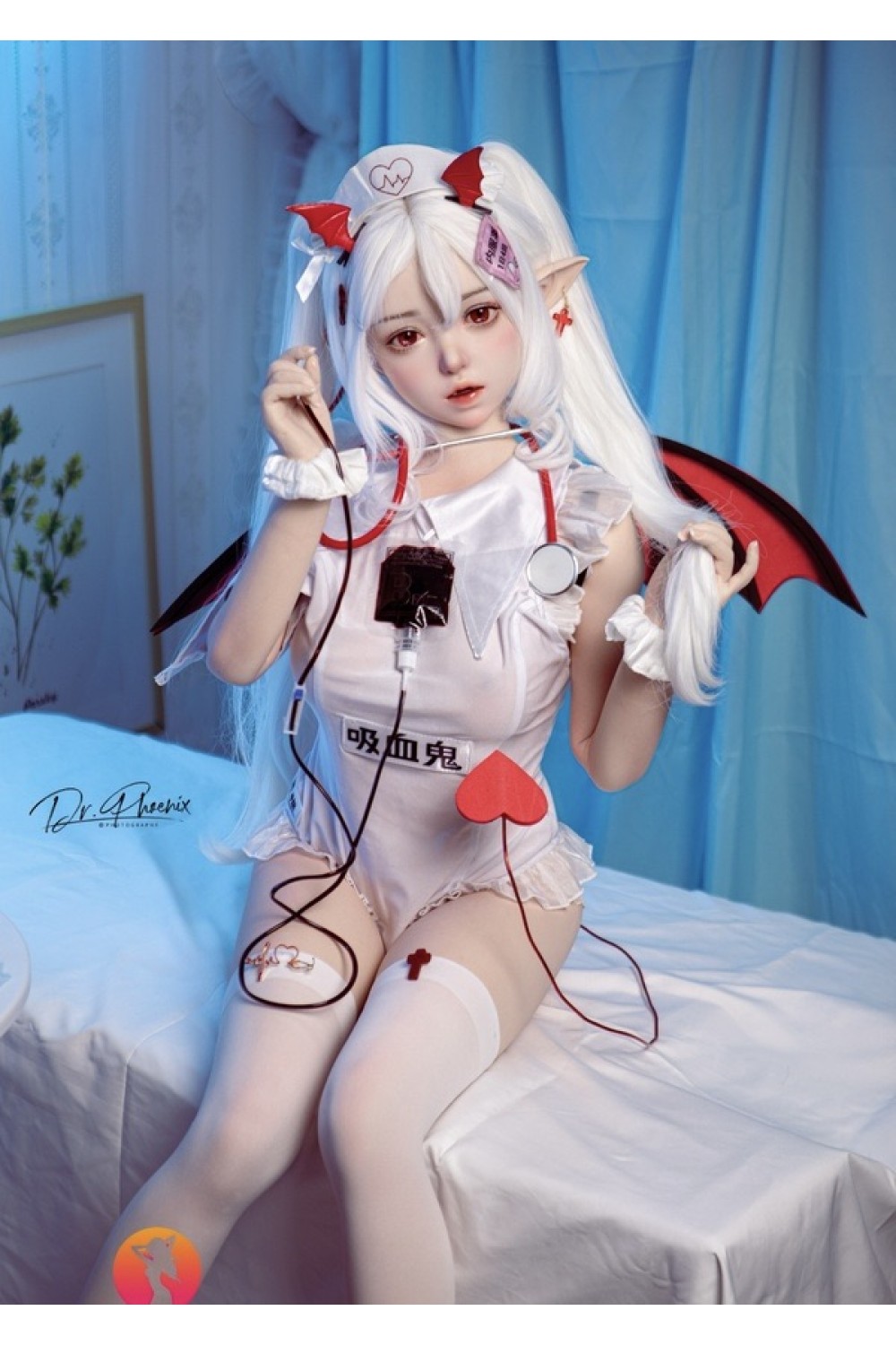 【新品】SHEDOLL 148cm Dカップ 朵朵（DuoDuo）2.0 ヘッド ラブドール ボディー材質など選択可 掲載画像はシリコンヘッド＋シリコン製ボディ 見習ナースcos SHE 0077