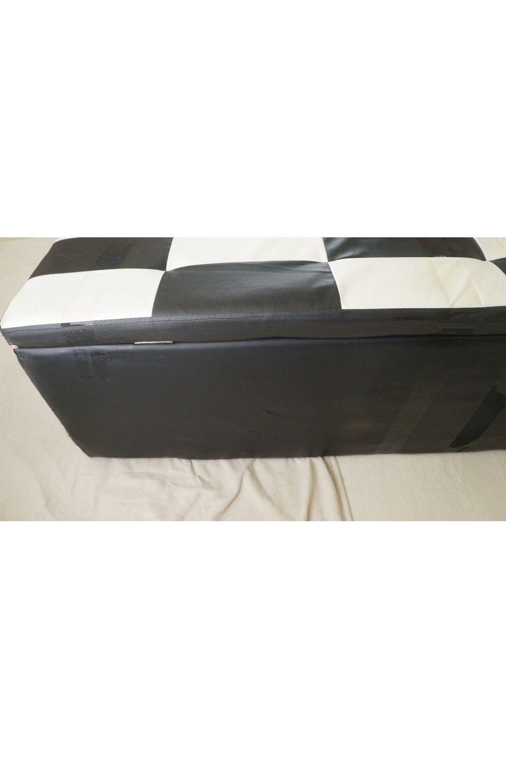 【中古】収納革ツールロック付き収納ソファー 160cmまで収納可能