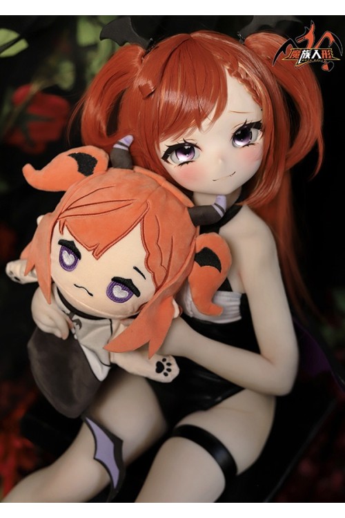 【新品】MOZU DOLL 85cm Aカップ 魔族看板娘 サリヒル ソフトビニール製頭部 TPE製ボディ 肌色＆眼球色＆メイク＆ウィッグ＆衣装は宣材写真と同じ 6kg MOZU 0021