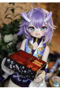 【新品】MOZU DOLL 85cm Aカップ 白露ちゃん ソフトビニール製頭部 TPE製ボディ 肌色＆眼球色＆メイク＆ウィッグ＆衣装は宣材写真と同じ 6kg MOZU 0018
