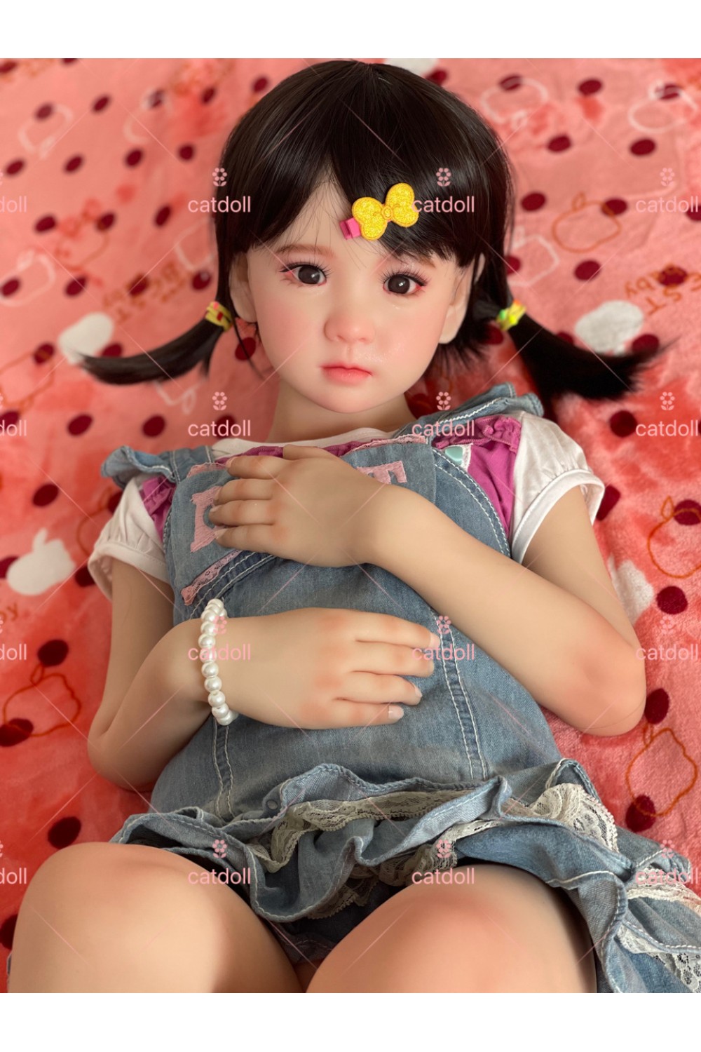 【国内検品済 新品未使用即納品】CATDOLL #Q 硬質シリコンヘッド 88CM 髪の毛の植毛【フルシリコン素材】