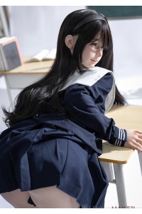 【新品】蛍火日記 153cm Max Aカップ 千島（Qiandao）ヘッド メイク④ リアル皮膚付き フルシリコン製ラブドール HO 0080