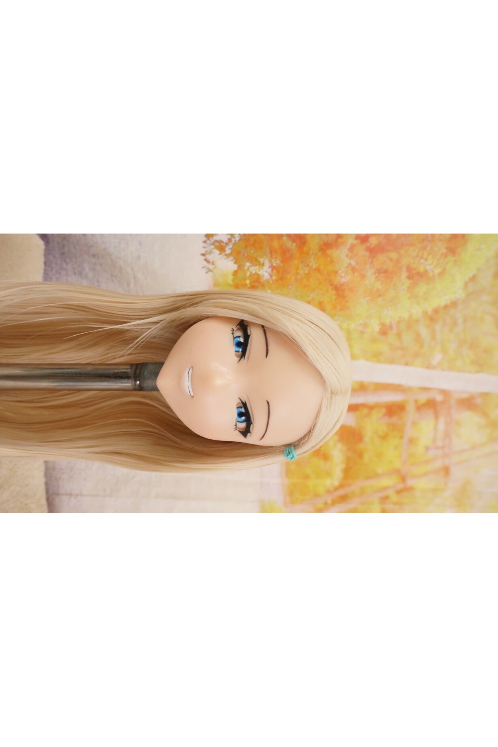 【O国内検品済 新品未使用即納品】 DollHouse168 色気美人 #Kasumi 髪の毛の植毛OP シリコンヘッド単品(90〜95cm推奨)(白髪)