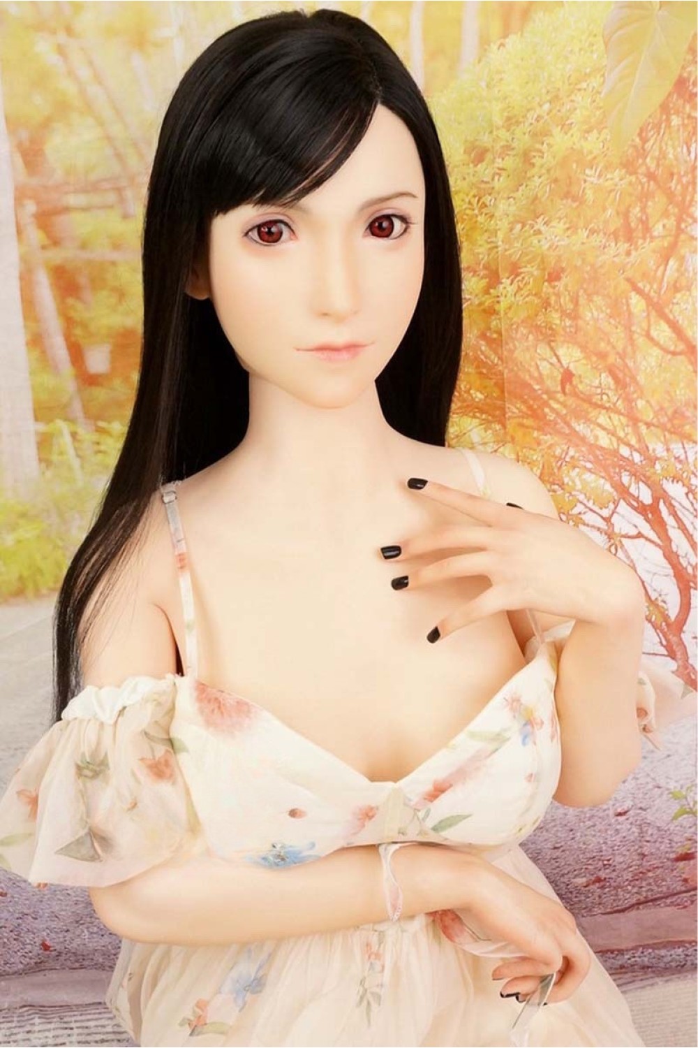 【中古】【初心者応援パック 新古超美品】Game Lady #No.03_1ティファ 硬質シリコンヘッド 髪の毛の植毛OP 167cm Dカップ ボディリアルメイク 【フルシリコン製】 【オプション多数】