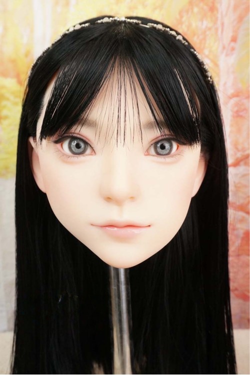 【中古】【O新古超美品 ホール未使用品】蛍火日記 #菜菜子（Nanako）硬めシリコンヘッド（口開閉機能あり、オーラル可能、眉毛と睫毛植毛付き） OP 髪の毛の植毛(黒髪)OP 単品(151〜164cm推奨)【オプション多数】