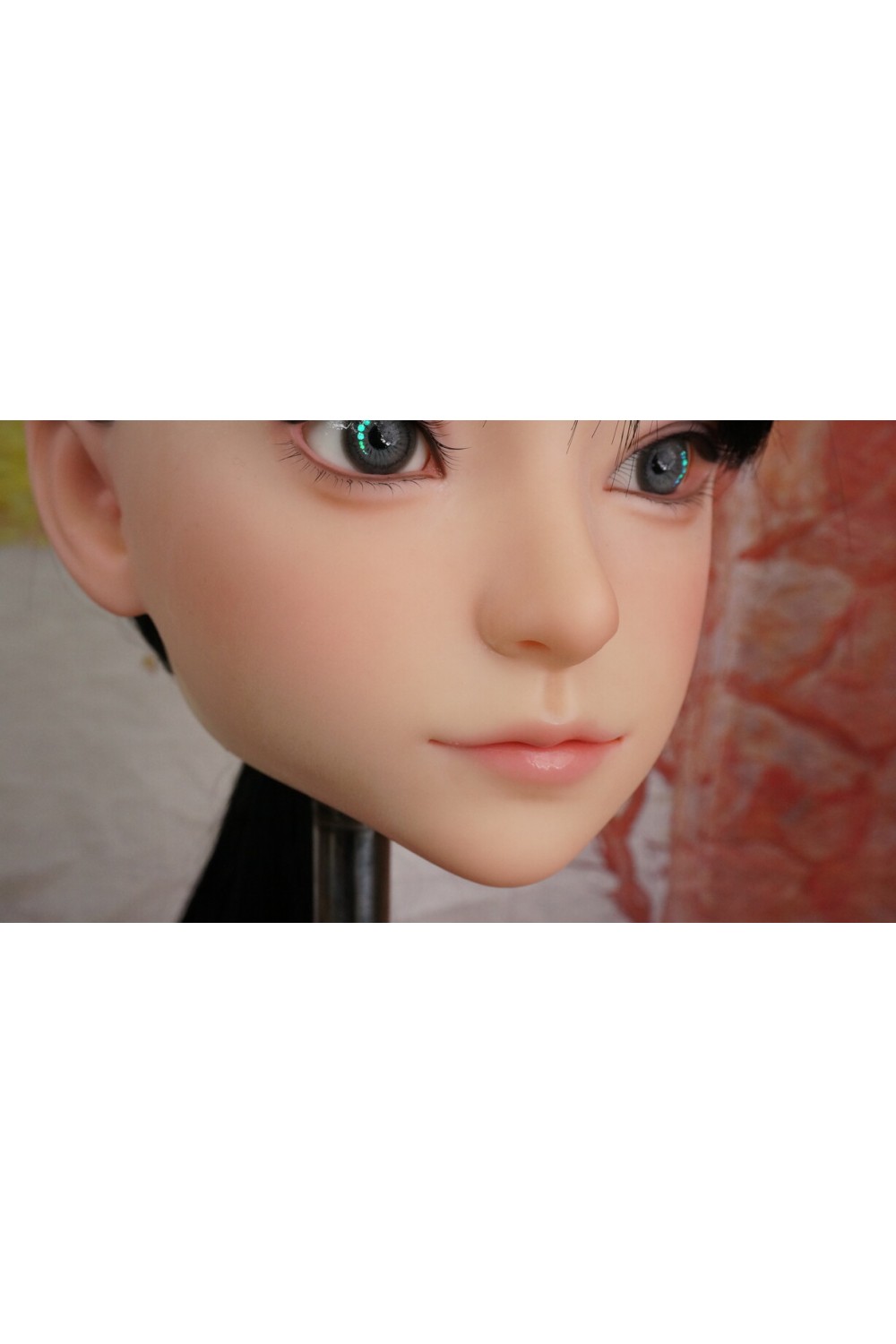 【中古】【O新古超美品 ホール未使用品】蛍火日記 #菜菜子（Nanako）硬めシリコンヘッド（口開閉機能あり、オーラル可能、眉毛と睫毛植毛付き） OP 髪の毛の植毛(黒髪)OP 単品(151〜164cm推奨)【オプション多数】