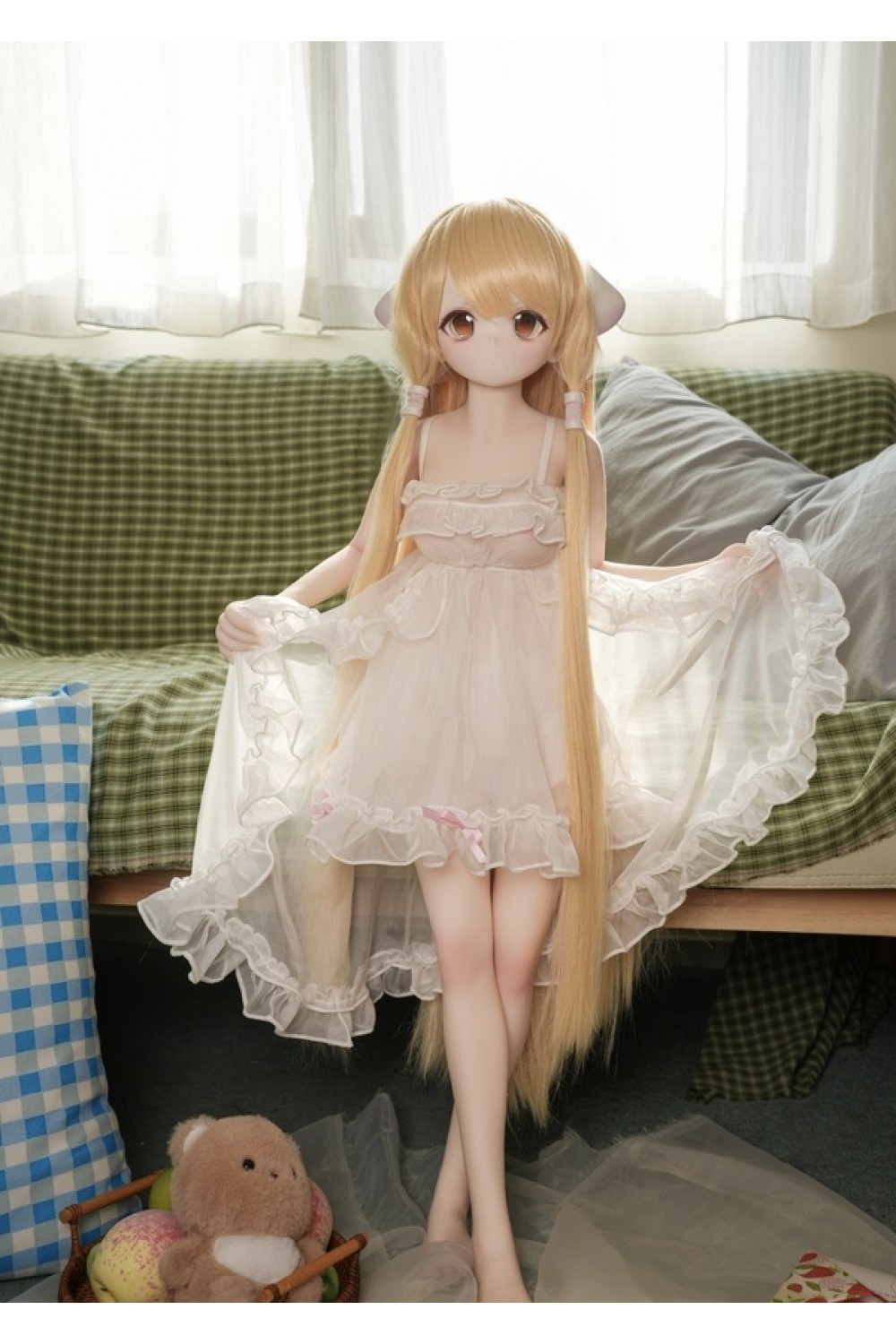 【新品】MOZU Doll【SR級】85cm 小吉（Chii）ヘッド 6kg ソフトビニール製頭部 TPE製ボディ 肌色＆眼球色＆メイク＆ウィッグ＆衣装は宣材写真と同じ 小型で軽量化で収納しやい 使いやすい MOZU 0030