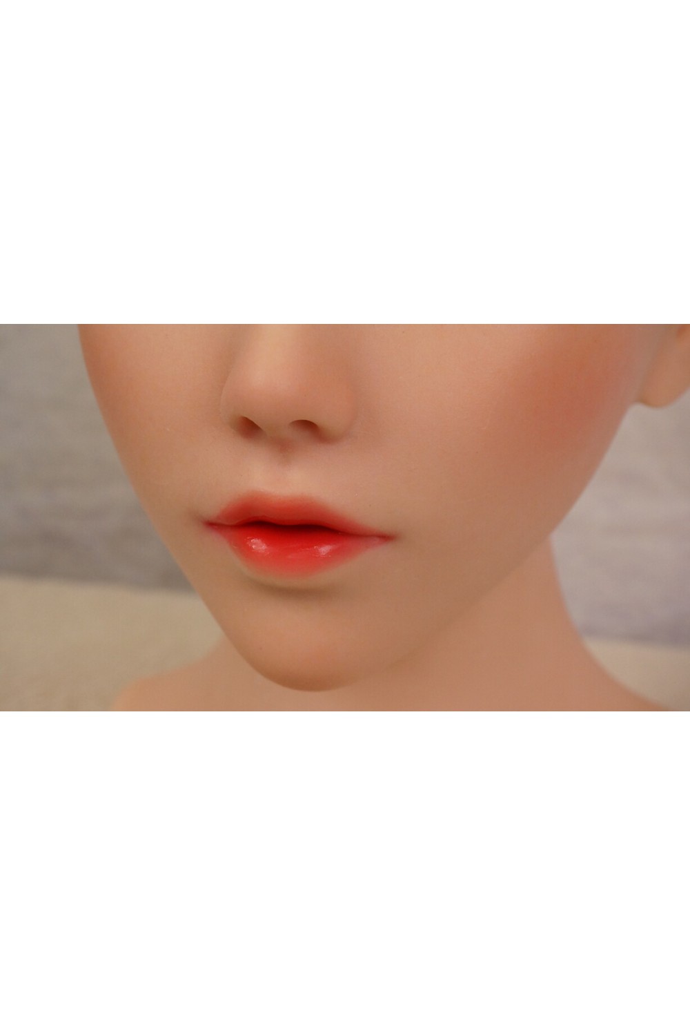 【中古】【O新古超美品 ホール未使用品】Bezlya Doll #珊瑚 高級職人メイクOP 硬質シリコンヘッド単品(155〜161xcm推奨)