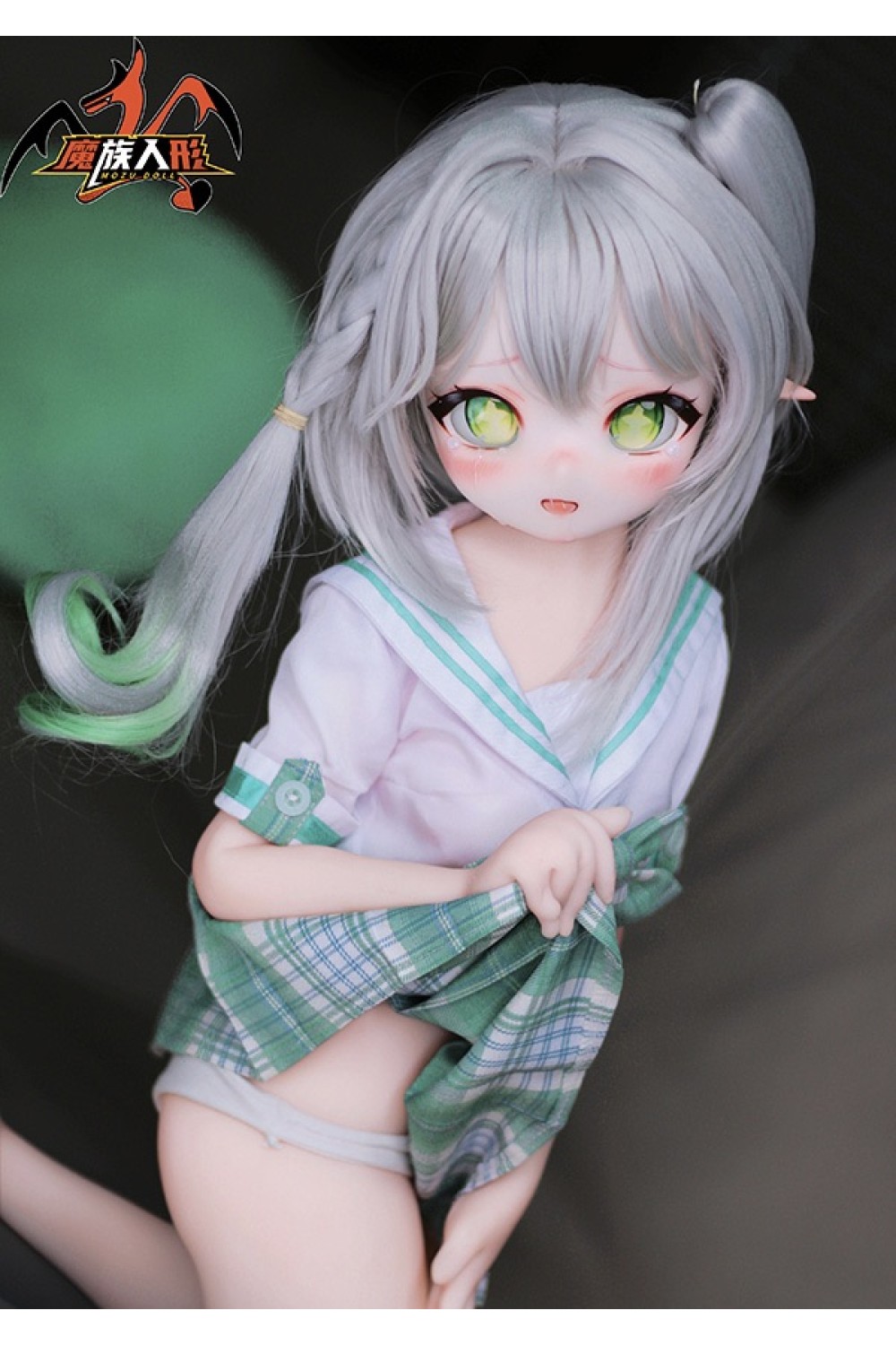 【新品】MOZU DOLL 85cm Aカップ 草ちゃん2.0 ソフトビニール製頭部 TPE製ボディ 肌色＆眼球色＆メイク＆ウィッグ＆衣装は宣材写真と同じ 6kg MOZU 0009