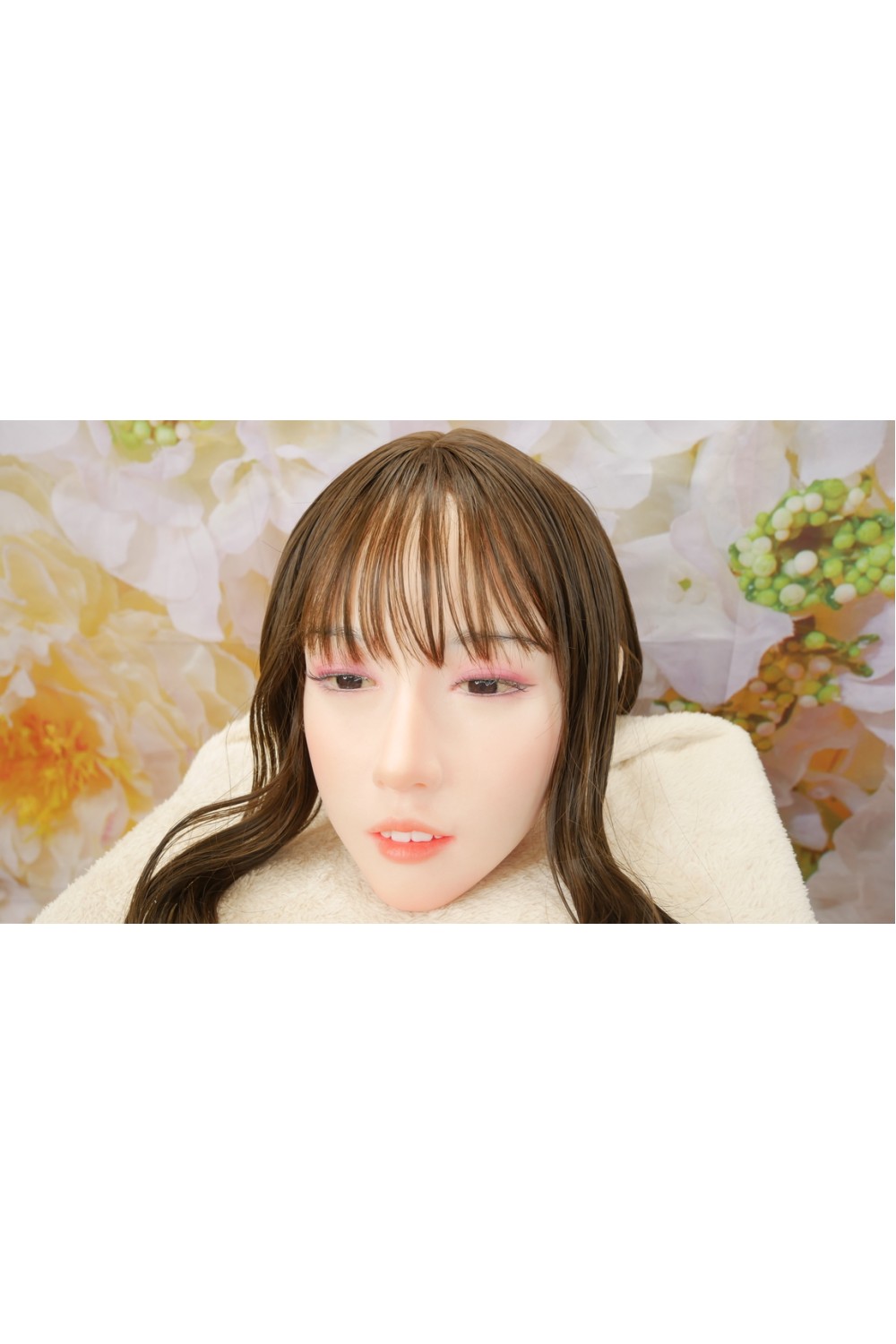 【美品】MZR Doll #1(Coko)ヘッド 硬めシリコンヘッド 眉毛と睫毛の植毛 視点移動 肌色 ナチュラル