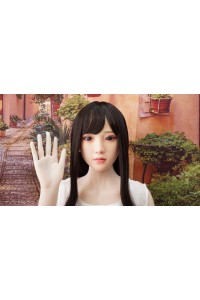 【初心者応援パック 新古美品】Real Girl #R23硬めシリコンヘッド (A工場製)158cm Cカップ (C工場製) 衣装付属 ゼリー胸 眉毛と睫毛の植毛 視点移動 指関節OP 自立加工OP EVO新骨格 肌色 ナチュラル