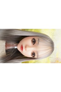 【新古超美品】otona love #葉月シリコンヘッド 眉毛と下睫毛の植毛 視点移動 肌色 自然色 シリコンヘッド単品