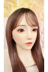 【中古】【O新古超美品 ホール未使用品】Bezlya Doll #珊瑚 高級職人メイクOP 硬質シリコンヘッド単品(155〜161xcm推奨)