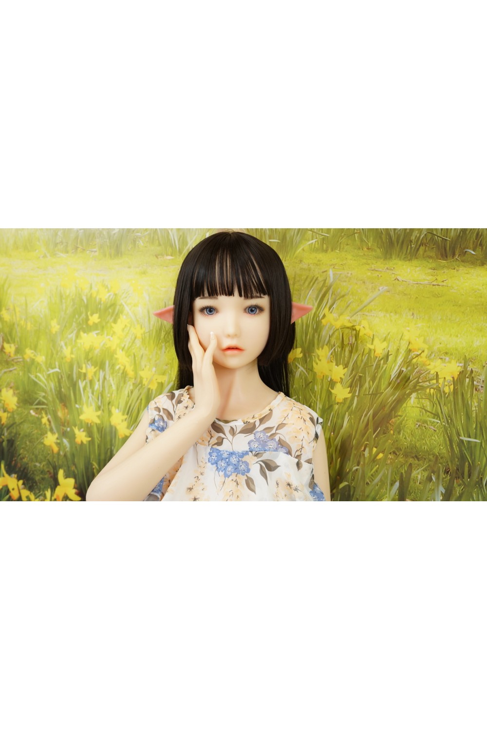 【初心者応援パック 中古】EXDOLL（アルテトキオ）#NINA(elf) 145cm+（巨乳）衣装付属 視点移動OP 指ワイヤー加工OP ネイル（付け爪)OP 骨格：グリップタイプ 肌色 クリーム