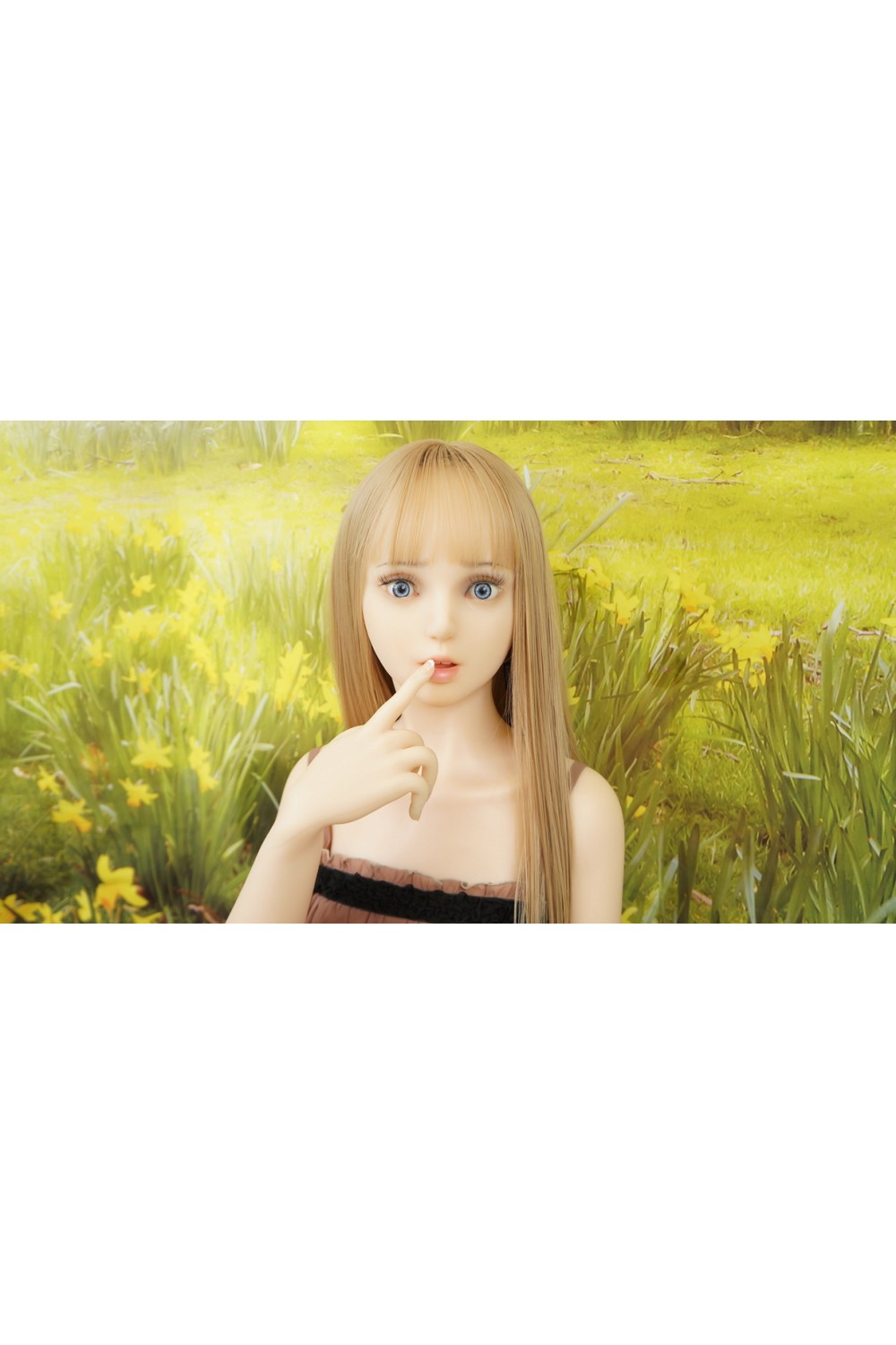 【中古】EXDOLL（アルテトキオ）#Annaアナ ヘッド145cm（小胸）ネイル（付け爪）OP 指ワイヤー加工OP 視点移動OP 骨格：グリップタイプ 肌色 クリーム
