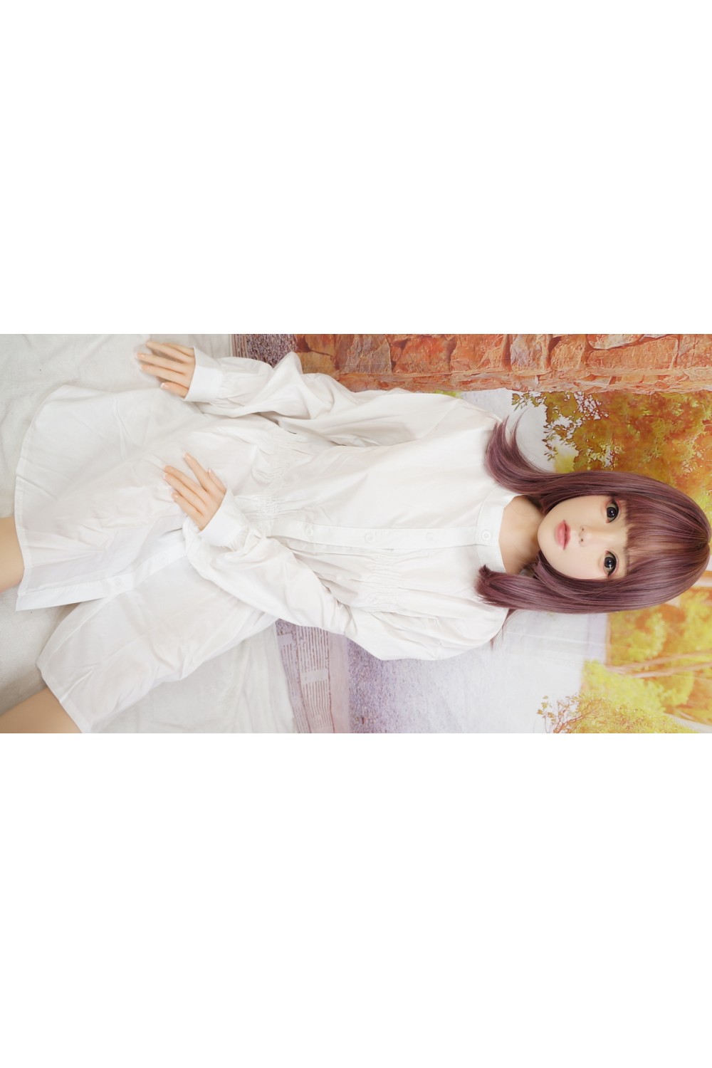 【初心者応援パック 美品】Bezlya Doll #鈴蘭 149cm 良胸(Cカップ) シリコンヘッド 衣装付属 ゼリー胸 軽量化ボディOP 高級職人顔リアルメイクOP 眉毛、睫毛植毛 指関節OP 自立加工 眼球移動 EVO新骨格 肌色 ノーマル