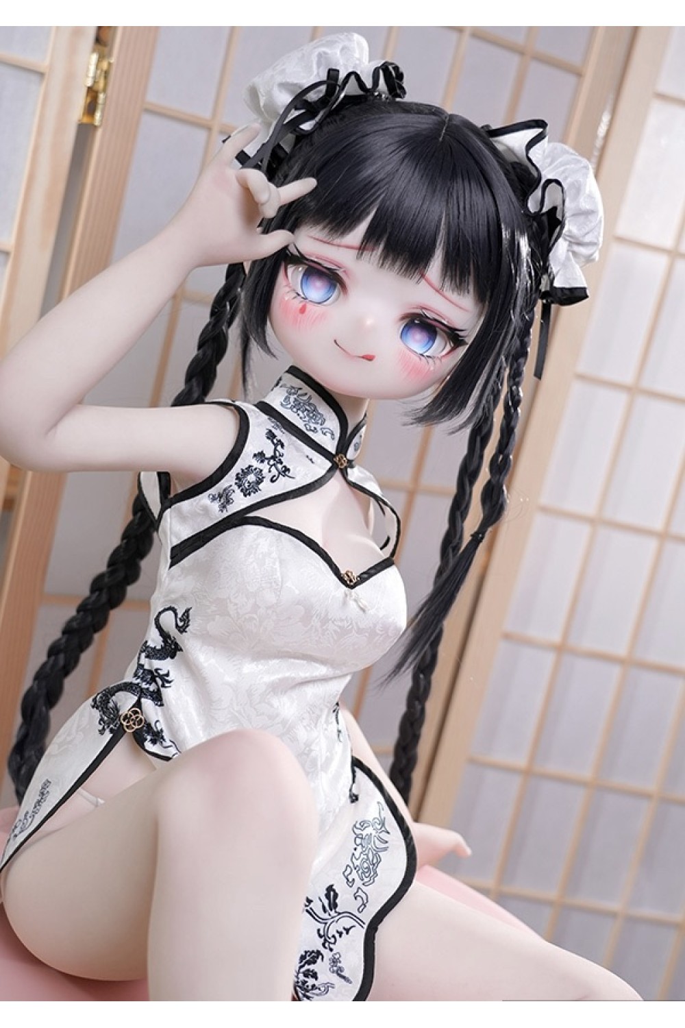 【新品】MW Girl（魔物姫）85cm 小野春田ちゃん 中華風美少女 ソフトビニール製頭部 シリコン製ボディ 肌色＆眼球色＆メイク＆ウィッグ＆衣装は宣材写真と同じ MW 0004