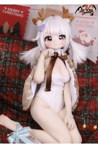 【新品】MOZU DOLL 85cm バスト大 鹿ちゃん ソフトビニール製頭部 TPE製ボディ 肌色＆眼球色＆メイク＆ウィッグ＆衣装は宣材写真と同じ 6kg MOZU 0015