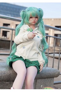 【新品】SHEDOLL 148cm Dカップ 艾琳（エイリン）ヘッド 初音ミクコス エルフ耳 ラブドール ボディー材質など選択可能 カスタマイズ可能 掲載画像はフルシリコン製 SHE 0039