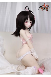 【新品】MOZU DOLL 85cm Aカップ 美夜ちゃん ソフトビニール製頭部 TPE製ボディ 肌色＆眼球色＆メイク＆ウィッグ＆衣装は宣材写真と同じ 6kg MOZU 0016