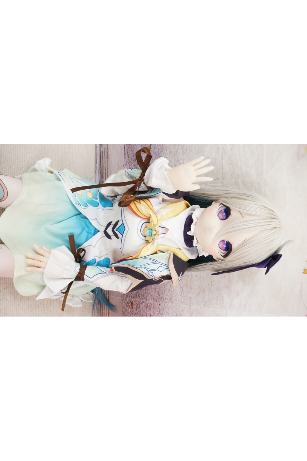 【中古】【O初心者応援パック 新古超美品ホール未使用品】MOZU Doll #萤儿（Firefly）ちゃん ソフトビニール製ヘッド85cm バスト大 【専用ドールスタンド&収納箱付属】