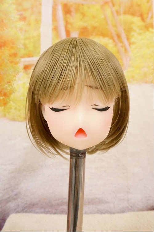 【中古】【O新古超美品】Butterfly Doll #嘉娜(カナ)瞑り目ヘッド単品 (80cm推奨)