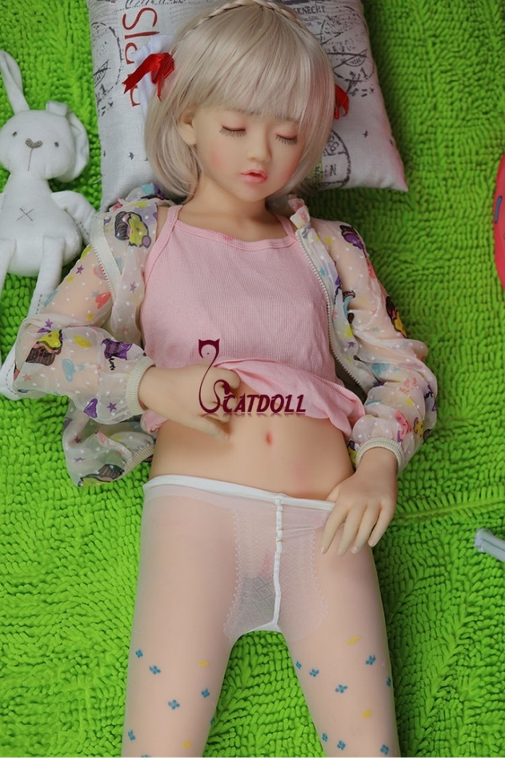 【国内検品済 新品未使用即納品】catdoll #Emelieヘッド (TPE製) 115cm 超リアルメイク あご関節 指関節OP 自立機能 EVO骨格 肌の色:アジアントーン