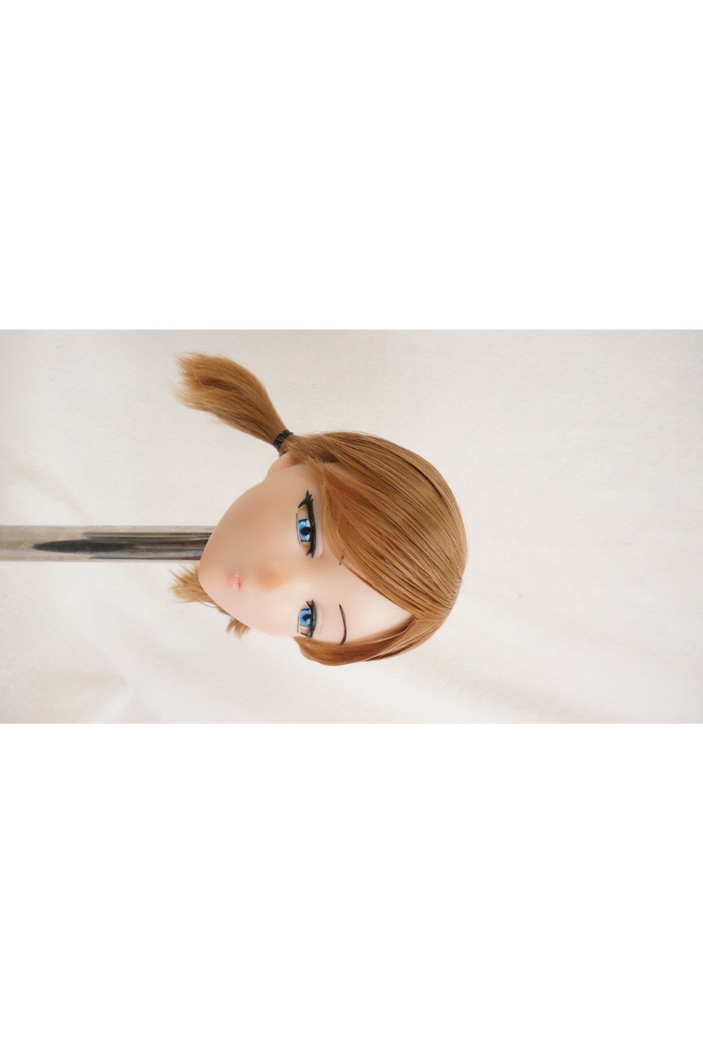 【O国内検品済 新品未使用即納品】 DollHouse168 色気美人 #RicoB 髪の毛の植毛OP シリコンヘッド単品(90〜95cm推奨)(茶髪)