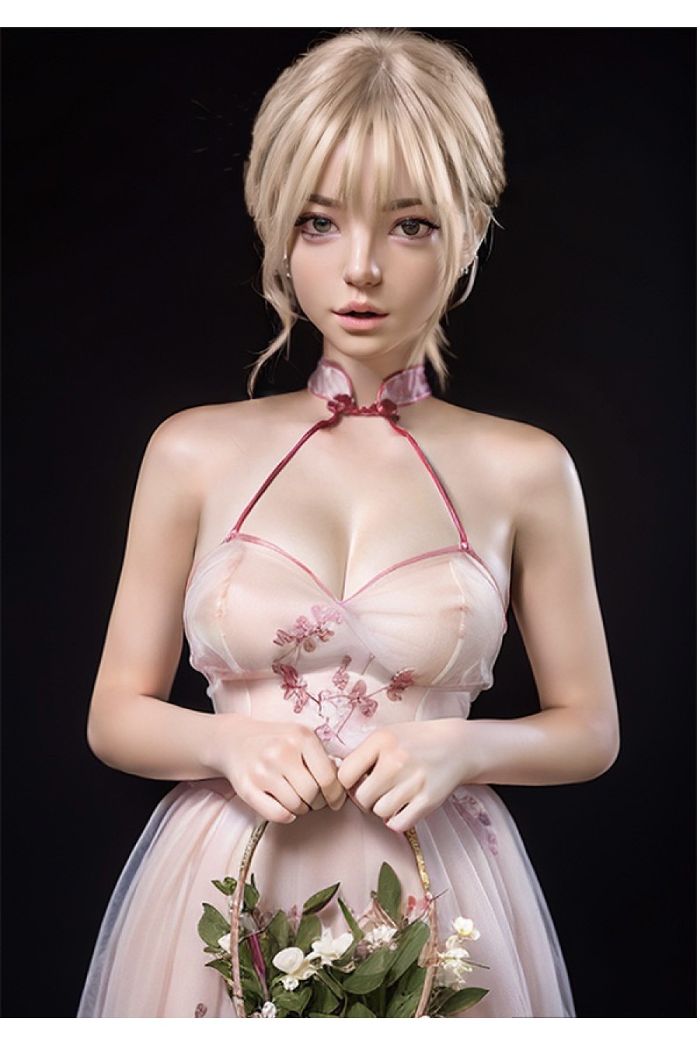 【O初心者応援パック 国内検品済 新品未使用即納品】Yearndoll #Y206-3軟性シリコンヘッド（口開閉機能&オーラル&模擬口腔付き） 163cm Eカップ 【進化版-リアル皮膚メイク付き】
