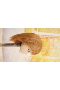 【中古】【O新古超美品】DollHouse168 色気美人 #RicoB 髪の毛の植毛OP シリコンヘッド単品(90〜95cm推奨)(茶髪)