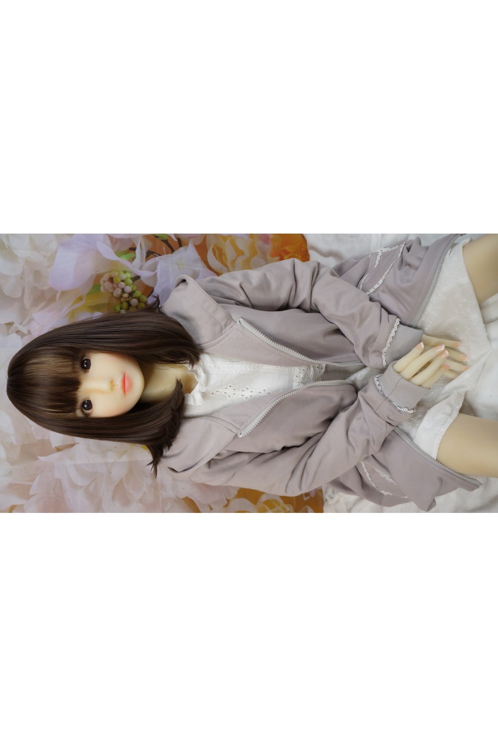 AXB Doll #84ヘッド 140cmCカップ バスト中 中空胸 自立加工 視線移動 肌色 ホワイト