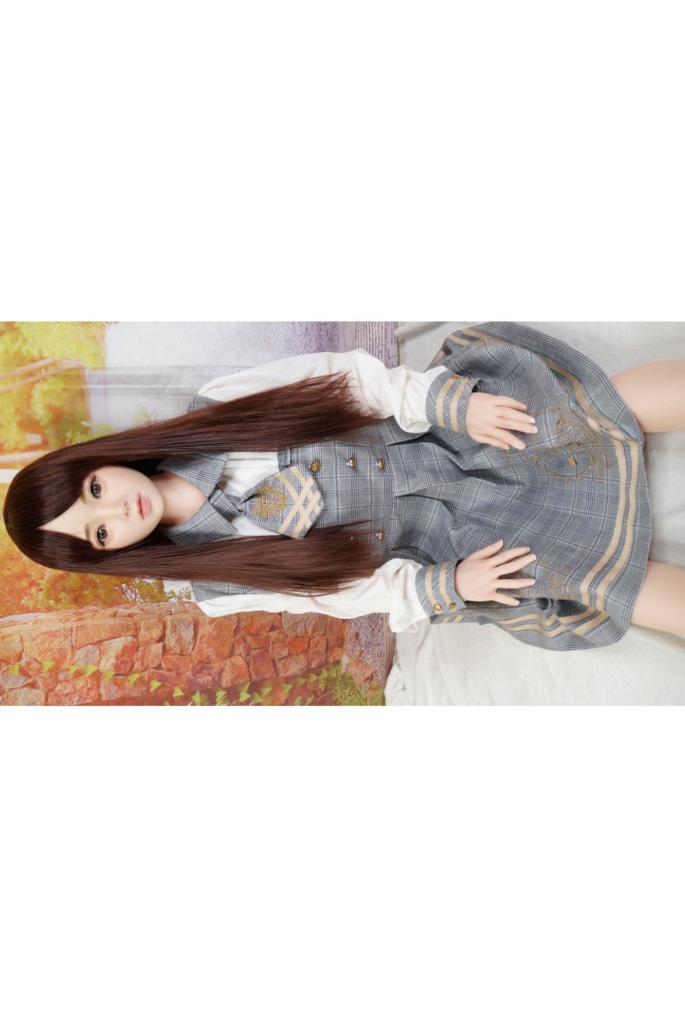 【初心者応援パック 中古】Bezlya Doll #鈴蘭 149cm Cカップ シリコンヘッド 衣装付属 ゼリー胸 眉毛、睫毛植毛 高級職人メイクOP 超リアルメイクOP 自立加工OP 眼球移動 EVO新骨格 肌色 ノーマル