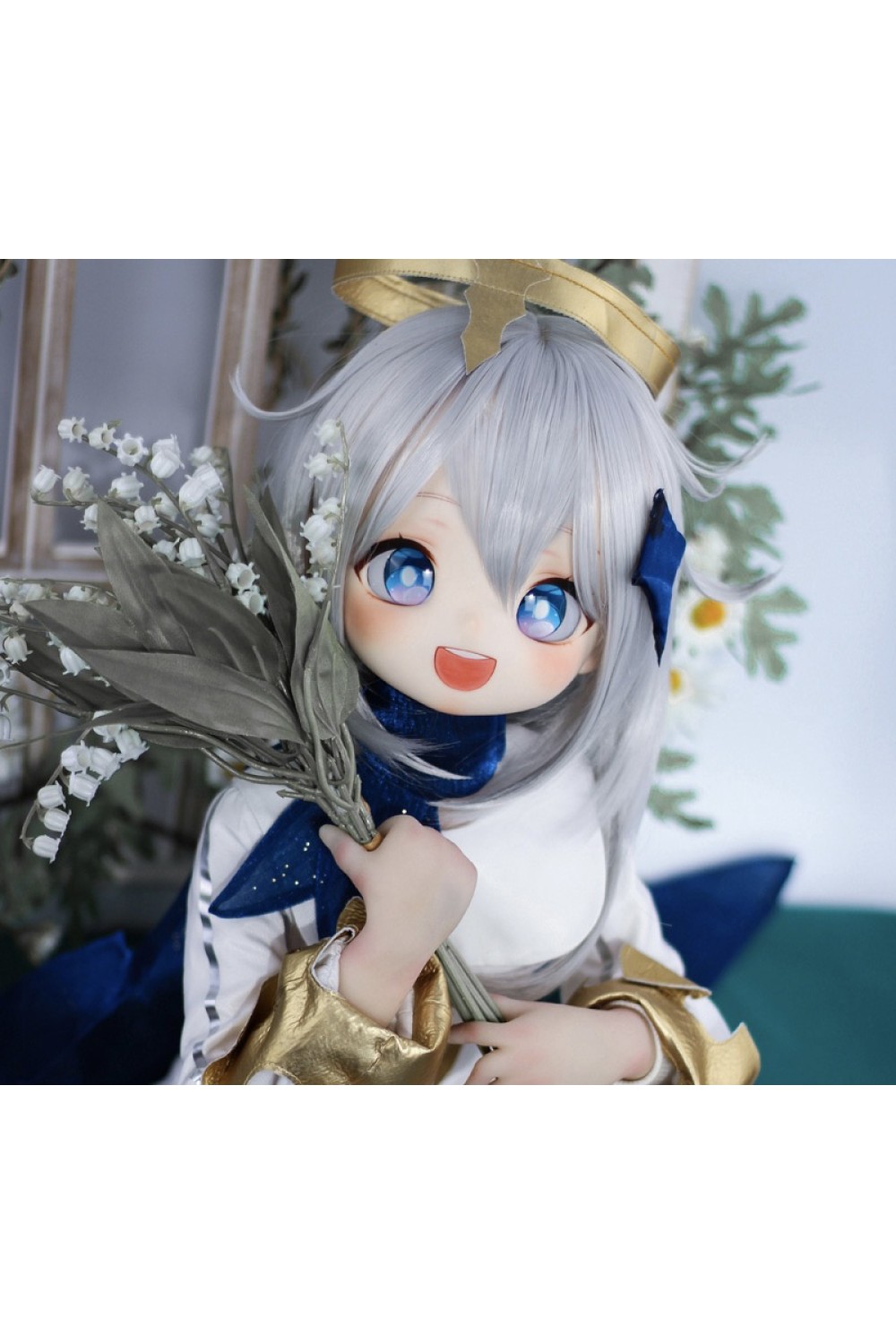 【新品】6kg ソフトビニール製頭部 TPE製ボディ MOZU DOLL 85cm Aカップ 派蒙（Paimeng) 肌色＆眼球色＆メイク＆ウィッグ＆衣装は宣材写真と同じ 小型で軽量化で収納しやい 使いやすい MOZU 0005
